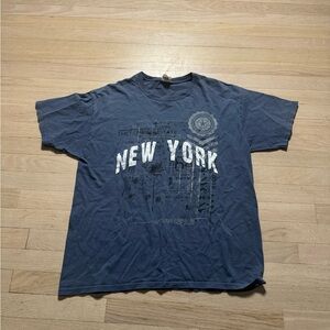 Vintage fruit of the loom Blue Graphic T-Shirt